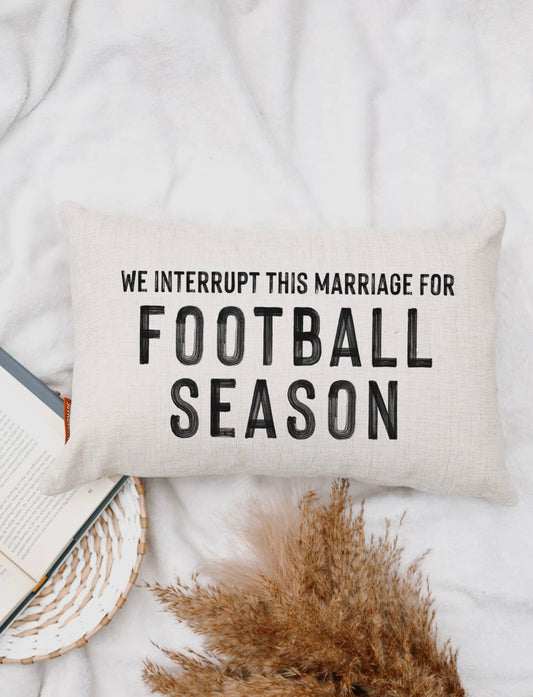 Football Season Throw Pillow